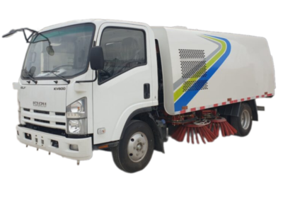 Xe Isuzu quét đường hút bụi 5 khối