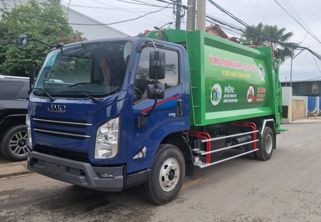 Xe ép rác JMC 10 khối (2) Xe ep rac JMC 10 khoi 2