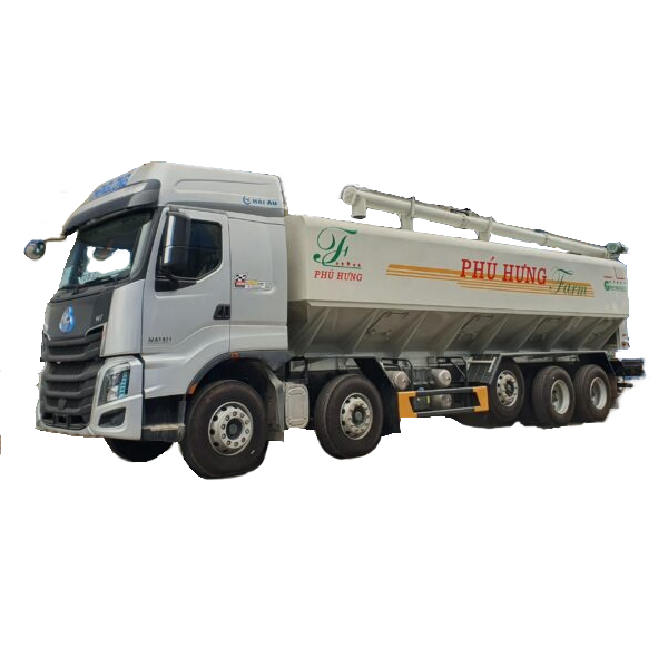 Xe Chenglong chở cám 32 khối Xe Chenglong cho cam 32 khoi