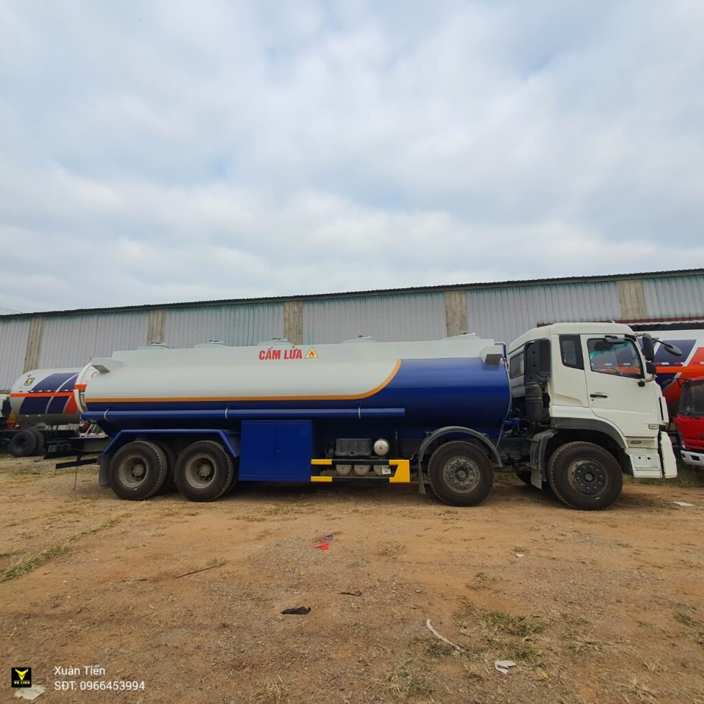 Xe Donfeng Máy YUCHAI Chở Xăng Dầu 22 khối (5) Xe Donfeng May YUCHAI Cho Xang Dau 22 khoi 5